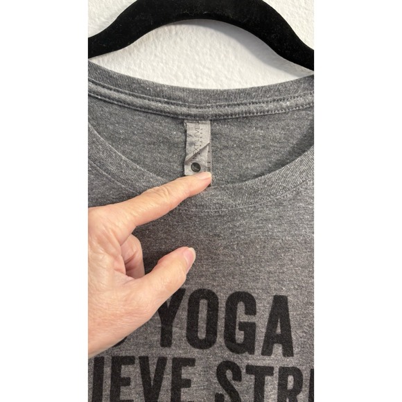 I Do Yoga To Relieve Stress Funny Graphic T Shirt Womens Size XL - Picture 3 of 7